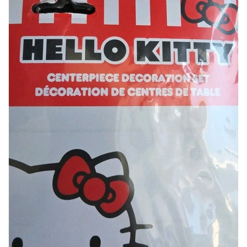 Lot Of 2. Hello Kitty Centerpoece Decoration Set - 3 Pieces New
